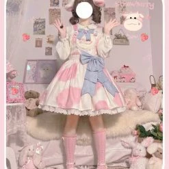 EverythingCuteClub Little Milk Cake Cute Kawaii Dress Jsk/strap Dress