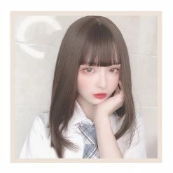 EverythingCuteClub Morris Ann Hair Wigs Jk Hair Wigs Ash Brown