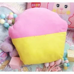 EverythingCuteClub Room Decor Candy Cuddles Cupcakes Throw Pillows