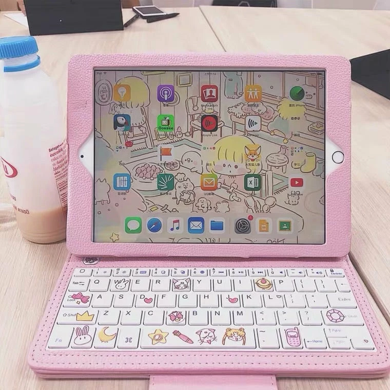 EverythingCuteClub Keyboard+Headphones +Mouses Updated Ipad Bluetooth Keyboard + Ipad Case (white/Pink) 10 EverythingCuteClub Keyboard+Headphones +Mouses Updated Ipad Bluetooth Keyboard + Ipad Case (white/Pink)