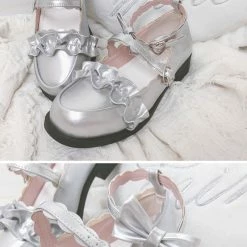 EverythingCuteClub Meiruru Leather Shoes Low Heel Sheep Puff Accessories 37 EverythingCuteClub Meiruru Leather Shoes Low Heel Sheep Puff Accessories