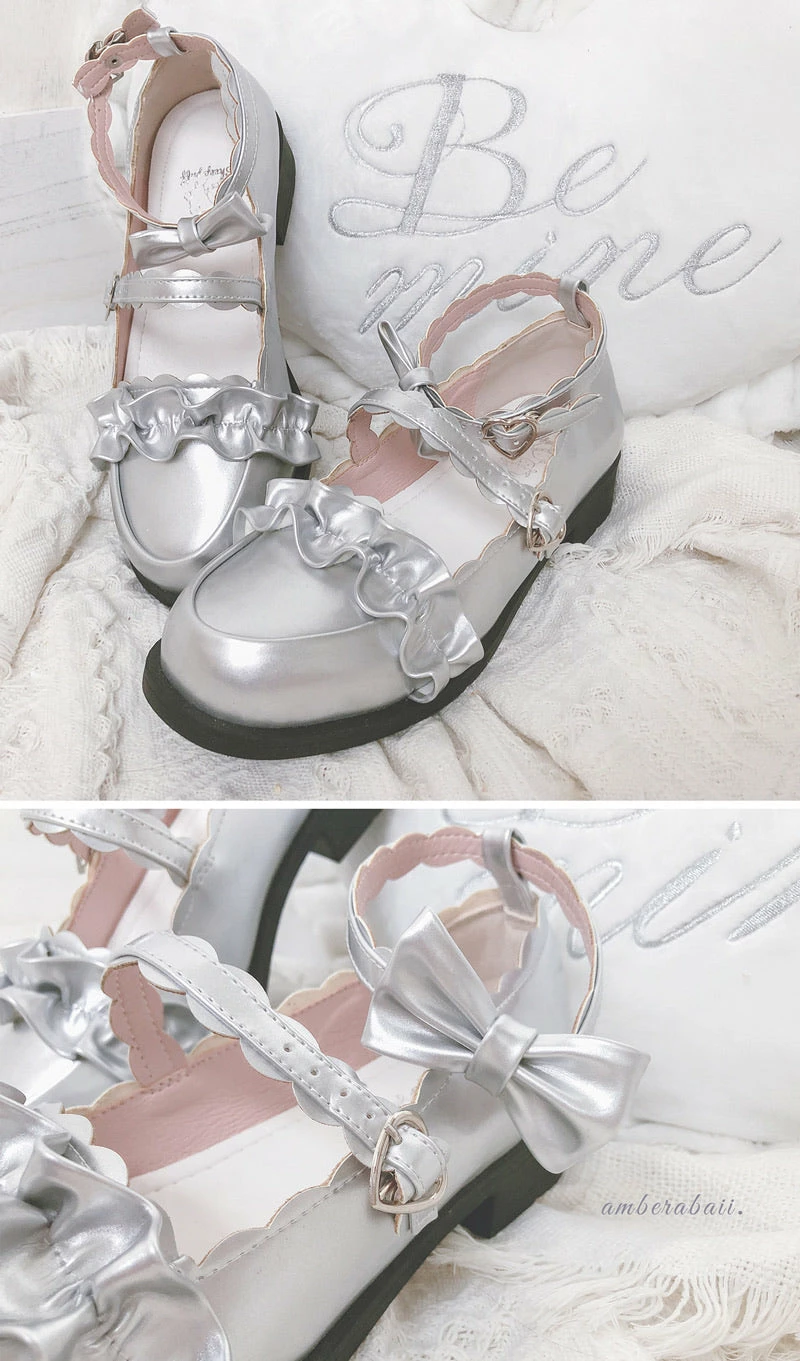 EverythingCuteClub Meiruru Leather Shoes Low Heel Sheep Puff Accessories 17 EverythingCuteClub Meiruru Leather Shoes Low Heel Sheep Puff Accessories