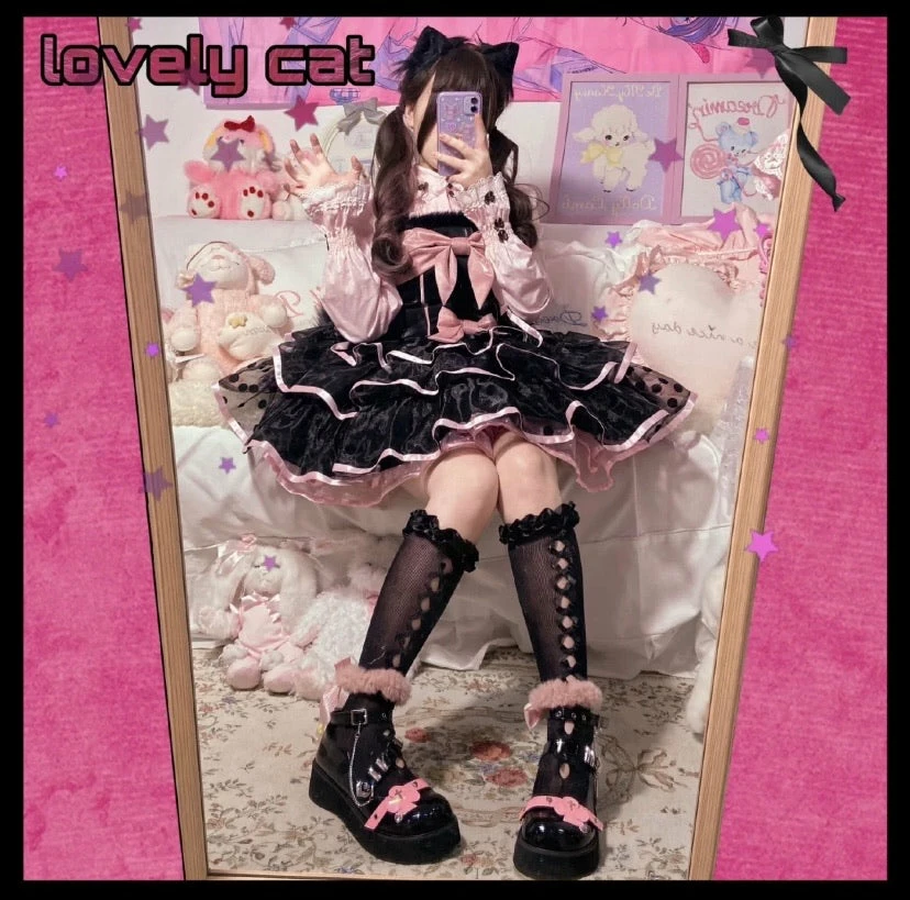 EverythingCuteClub Pre-order Be Your Sweet Kitty (top/ Skirt) Lolita Dress 10 EverythingCuteClub Pre-order Be Your Sweet Kitty (top/ Skirt) Lolita Dress