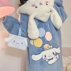 EverythingCuteClub Super Warm 2021 Fw Cinnamoroll Pyjamas Dress Lingerie + Panties + Sleepwear + Socks