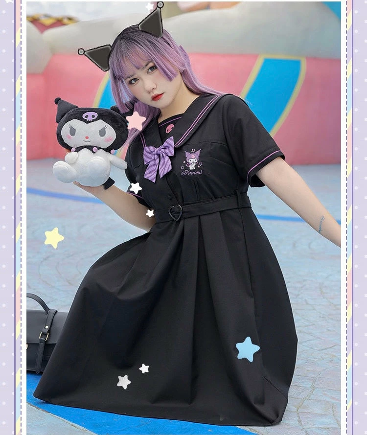 EverythingCuteClub Pre-order Plus Size More Kawaii Sanrio Cinnamoroll Uniform Style Dress 5 EverythingCuteClub Pre-order Plus Size More Kawaii Sanrio Cinnamoroll Uniform Style Dress