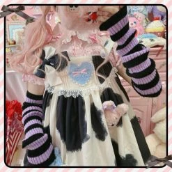 EverythingCuteClub Little Milk Cake Cute Kawaii Dress Jsk/strap Dress