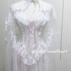 EverythingCuteClub Lingerie + Panties + Sleepwear + Socks Girlsdreamheart Lingerie Set Night Dress