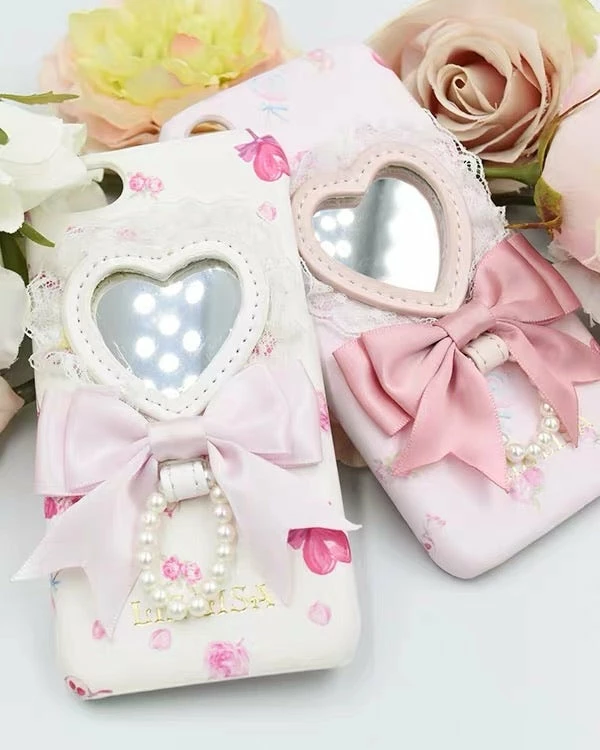 EverythingCuteClub Lizlisa Phone Case Heart Shape Mirror Boknot Phone Cases + Ipad Cases 3 EverythingCuteClub Lizlisa Phone Case Heart Shape Mirror Boknot Phone Cases + Ipad Cases