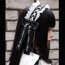 EverythingCuteClub White Black 地雷系 Hairband KC Jewellery/Hair Accessories/Hats 8 EverythingCuteClub White Black 地雷系 Hairband KC Jewellery/Hair Accessories/Hats