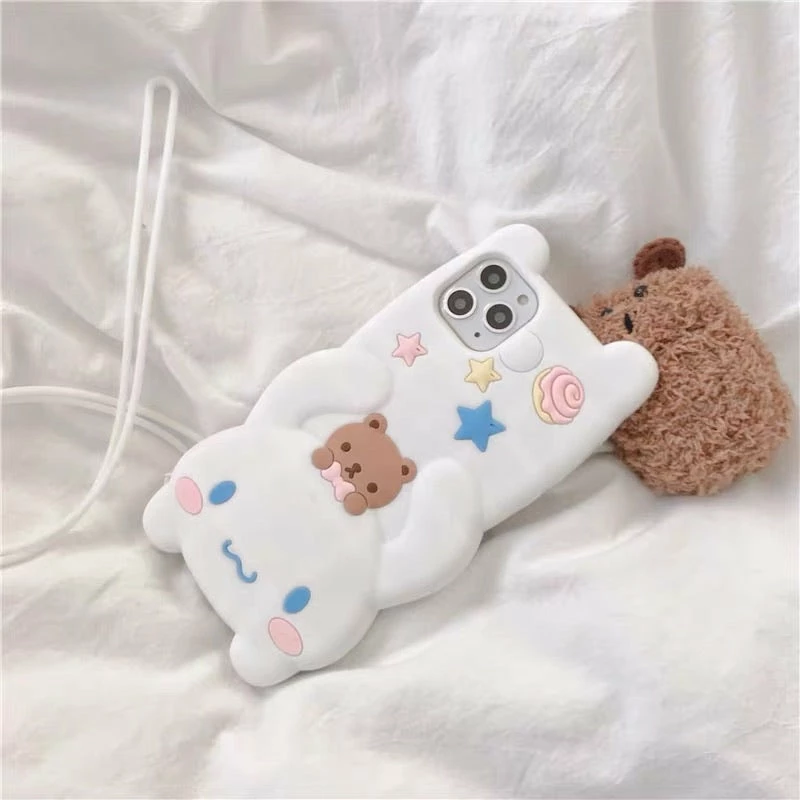 EverythingCuteClub Phone Cases + Ipad Cases Cinnamorolls Silicone IPhone Case With Lanyard 7 EverythingCuteClub Phone Cases + Ipad Cases Cinnamorolls Silicone IPhone Case With Lanyard
