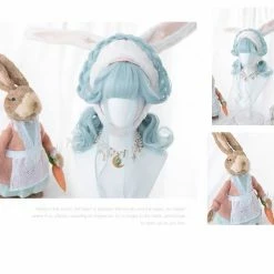 EverythingCuteClub Cosplay Accessories Water Blue Dessert Chef Hair Wigs