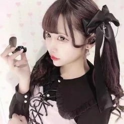 EverythingCuteClub Accessories Big Satin Ribbon Hair Pins