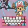 EverythingCuteClub Keyboard+Headphones +Mouses Onepiece Tony Tony Chopper Mechanical Keyboard Bluetooth& Type C Connected