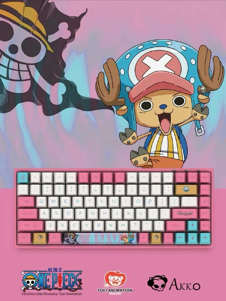 EverythingCuteClub Keyboard+Headphones +Mouses Onepiece Tony Tony Chopper Mechanical Keyboard Bluetooth& Type C Connected 3 EverythingCuteClub Keyboard+Headphones +Mouses Onepiece Tony Tony Chopper Mechanical Keyboard Bluetooth& Type C Connected