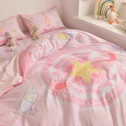 EverythingCuteClub Cardcaptorsakura Bed Linen Bedding Set Girly Room Anime Room Decor