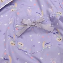 EverythingCuteClub Top Stellou Purple Pyjamas Short Sleeve Shorts Lounge Set