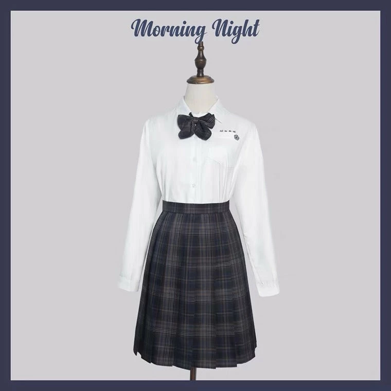 EverythingCuteClub Bottom Plus Size Pleated Skirt Paid Skirt Morning Night Premium Japan Uniform Style Skirt 6 EverythingCuteClub Bottom Plus Size Pleated Skirt Paid Skirt Morning Night Premium Japan Uniform Style Skirt