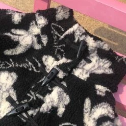 EverythingCuteClub Black White Teddy Bear Long / Short Coat Jackets + Puffs+ Coats 15 EverythingCuteClub Black White Teddy Bear Long / Short Coat Jackets + Puffs+ Coats