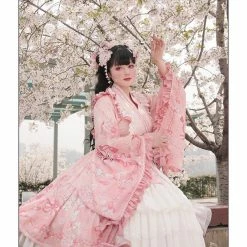 EverythingCuteClub Top The Melody Of Sakura Plus Size Lolita Fashion Kimono Style 14 EverythingCuteClub Top The Melody Of Sakura Plus Size Lolita Fashion Kimono Style