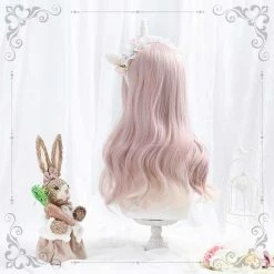 EverythingCuteClub Cosplay Accessories White Cream Pink Wigs Eve’s Dream
