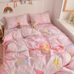 EverythingCuteClub Cardcaptorsakura Bed Linen Bedding Set Girly Room Anime Room Decor