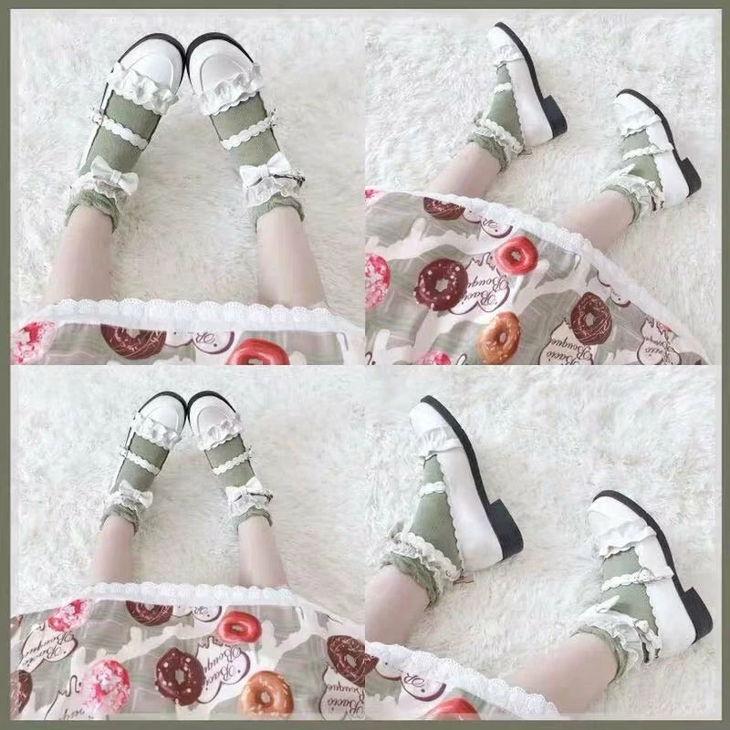 EverythingCuteClub Meiruru Leather Shoes Low Heel Sheep Puff Accessories 3 EverythingCuteClub Meiruru Leather Shoes Low Heel Sheep Puff Accessories