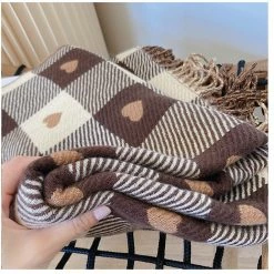 EverythingCuteClub Brown Heart Scarf 9 EverythingCuteClub Brown Heart Scarf