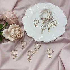 EverythingCuteClub Lingerie + Panties + Sleepwear + Socks Letter Rhinestone Pu Leather Bracelet Harajuku Fashion Japan Girly