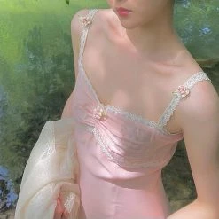 EverythingCuteClub Pinky Foggy Slip Dress