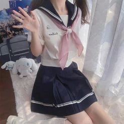 EverythingCuteClub Top Clearance Cinnamoroll Crown Seifuku Sanrio Collaboration Jk Uniform Ser