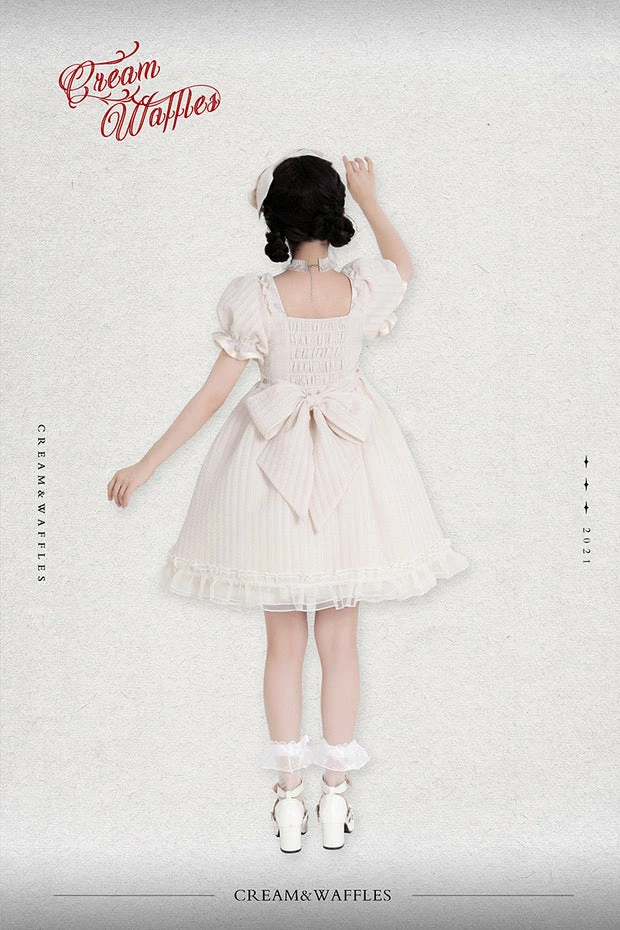 EverythingCuteClub Black Choco Cream Waffle Dolly Dress One Piece Dress 15 EverythingCuteClub Black Choco Cream Waffle Dolly Dress One Piece Dress