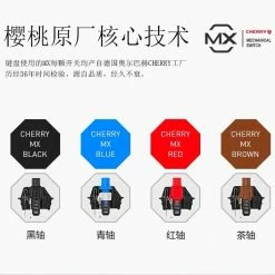 EverythingCuteClub Cherry Chocolate Mechanical Keyboard