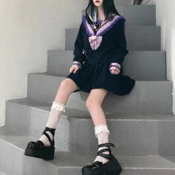 EverythingCuteClub Metal Heart Platform Harajuku Style Shoes Accessories 16 EverythingCuteClub Metal Heart Platform Harajuku Style Shoes Accessories