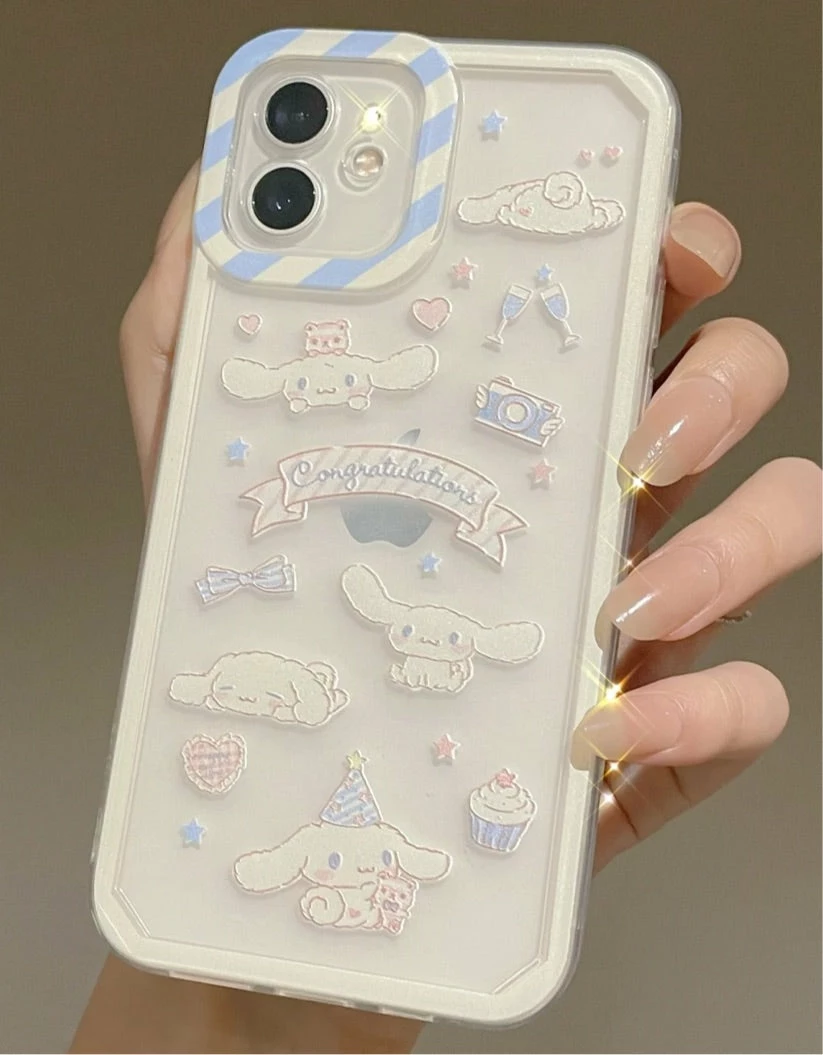 EverythingCuteClub Phone Cases + Ipad Cases Cinnamoroll Sticker Style Phone Case 4 EverythingCuteClub Phone Cases + Ipad Cases Cinnamoroll Sticker Style Phone Case