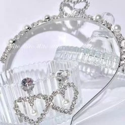 EverythingCuteClub Heart Baby Princess Rhinestone Earrings And Hairband Set Accessories 8 EverythingCuteClub Heart Baby Princess Rhinestone Earrings And Hairband Set Accessories