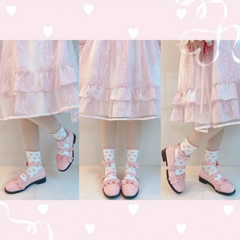 EverythingCuteClub Meiruru Leather Shoes Low Heel Sheep Puff Accessories 15 EverythingCuteClub Meiruru Leather Shoes Low Heel Sheep Puff Accessories