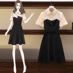 EverythingCuteClub Plus Size Black Dress