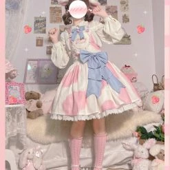 EverythingCuteClub Little Milk Cake Cute Kawaii Dress Jsk/strap Dress