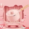 EverythingCuteClub Sanrio Licensed Pink Cookware Hellokitty 16cm Saucepan 6.2inch