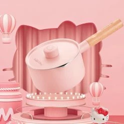EverythingCuteClub Sanrio Licensed Pink Cookware Hellokitty 16cm Saucepan 6.2inch