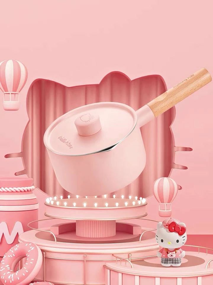 EverythingCuteClub Sanrio Licensed Pink Cookware Hellokitty 16cm Saucepan 6.2inch 3 EverythingCuteClub Sanrio Licensed Pink Cookware Hellokitty 16cm Saucepan 6.2inch
