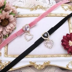 EverythingCuteClub Velvet Choker 2021 Winter Handmade