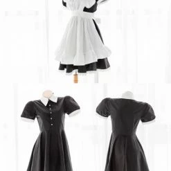 EverythingCuteClub Japan Anime Maid Dress Set Cosplay Dress + Rompers