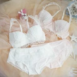 EverythingCuteClub Japan Daisy Lace Bralette Set