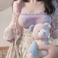 EverythingCuteClub Vintage Nanaco Bralette Lingerie + Panties + Sleepwear + Socks