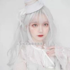 EverythingCuteClub Cosplay Accessories White Swan/ Grey Wigs