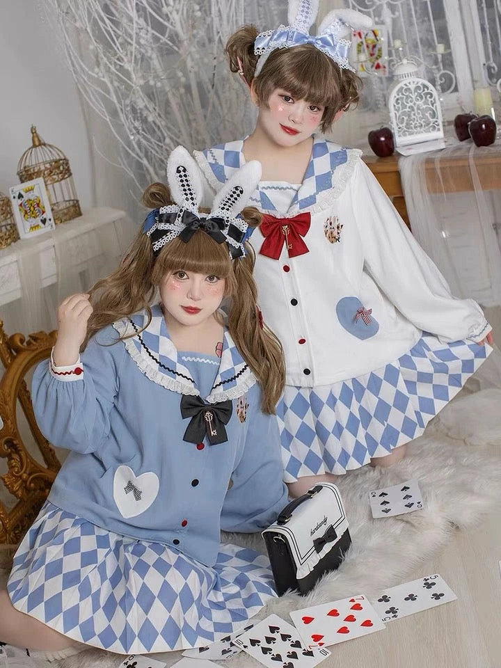 EverythingCuteClub Plus Size More Kawaii Alice Seifuku Tops / Skirt 3 EverythingCuteClub Plus Size More Kawaii Alice Seifuku Tops / Skirt
