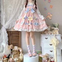 EverythingCuteClub Pre Order Macaroon Soy Milk Lolita JSK Dress Dress + Rompers