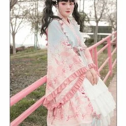 EverythingCuteClub Top The Melody Of Sakura Plus Size Lolita Fashion Kimono Style 19 EverythingCuteClub Top The Melody Of Sakura Plus Size Lolita Fashion Kimono Style