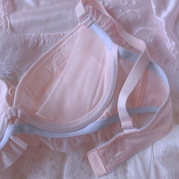 EverythingCuteClub Lingerie + Panties + Sleepwear + Socks Honey Ribbon Bra Underwear One Set 6 EverythingCuteClub Lingerie + Panties + Sleepwear + Socks Honey Ribbon Bra Underwear One Set